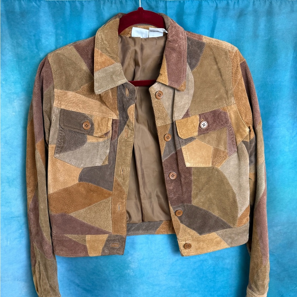 Newport News Multicolor Patchwork Jacket
